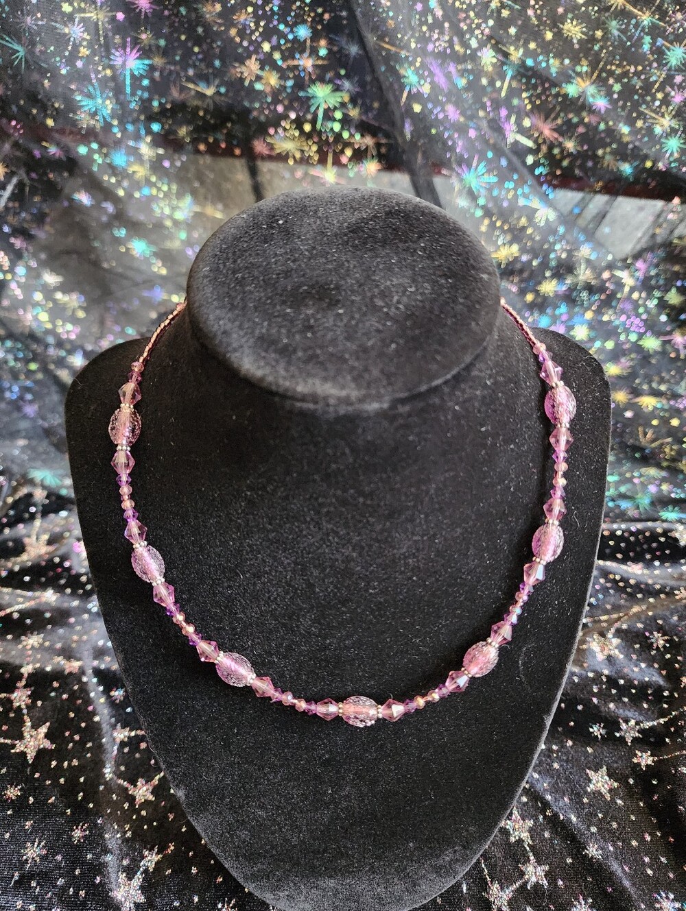 Textured purple necklace (16 in)